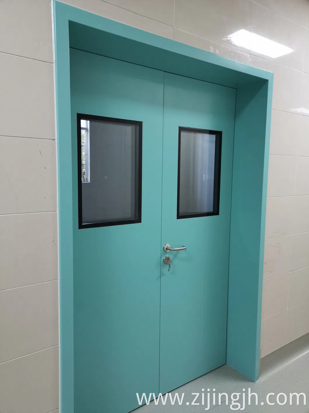 GMP Standard Double Swing Purification Steel Doors for Clean Room
